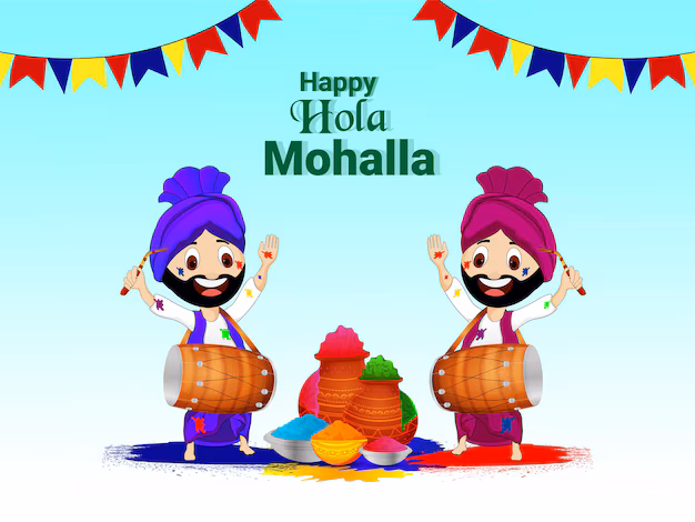 Holla Mohalla card design