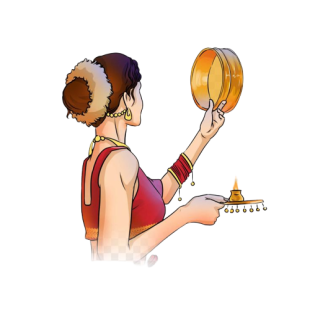 Karva Chauth card design