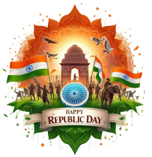 Republic Day card design